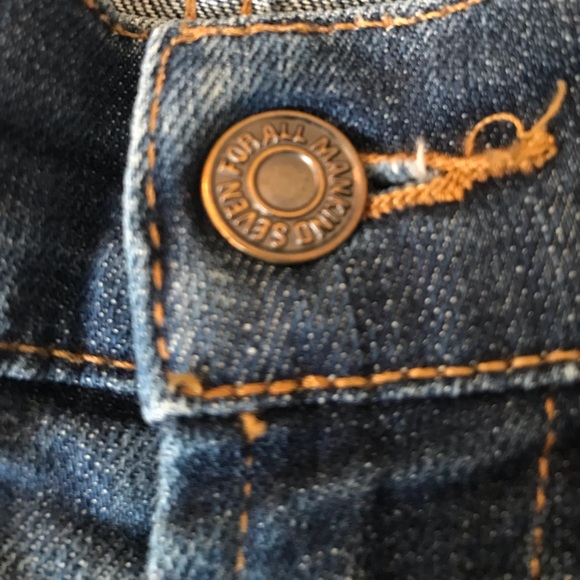 7 for All Mankind Slimmy Fit Denim - Straight Leg Sz 36 - Picture 9 of 10